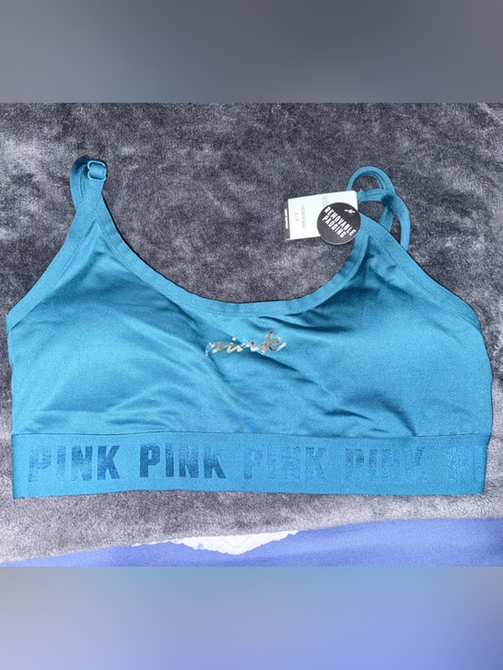 PINK Victoria's Secret Other - PINK Victoria's Secret Teal Stretch Seamless Sports Bra